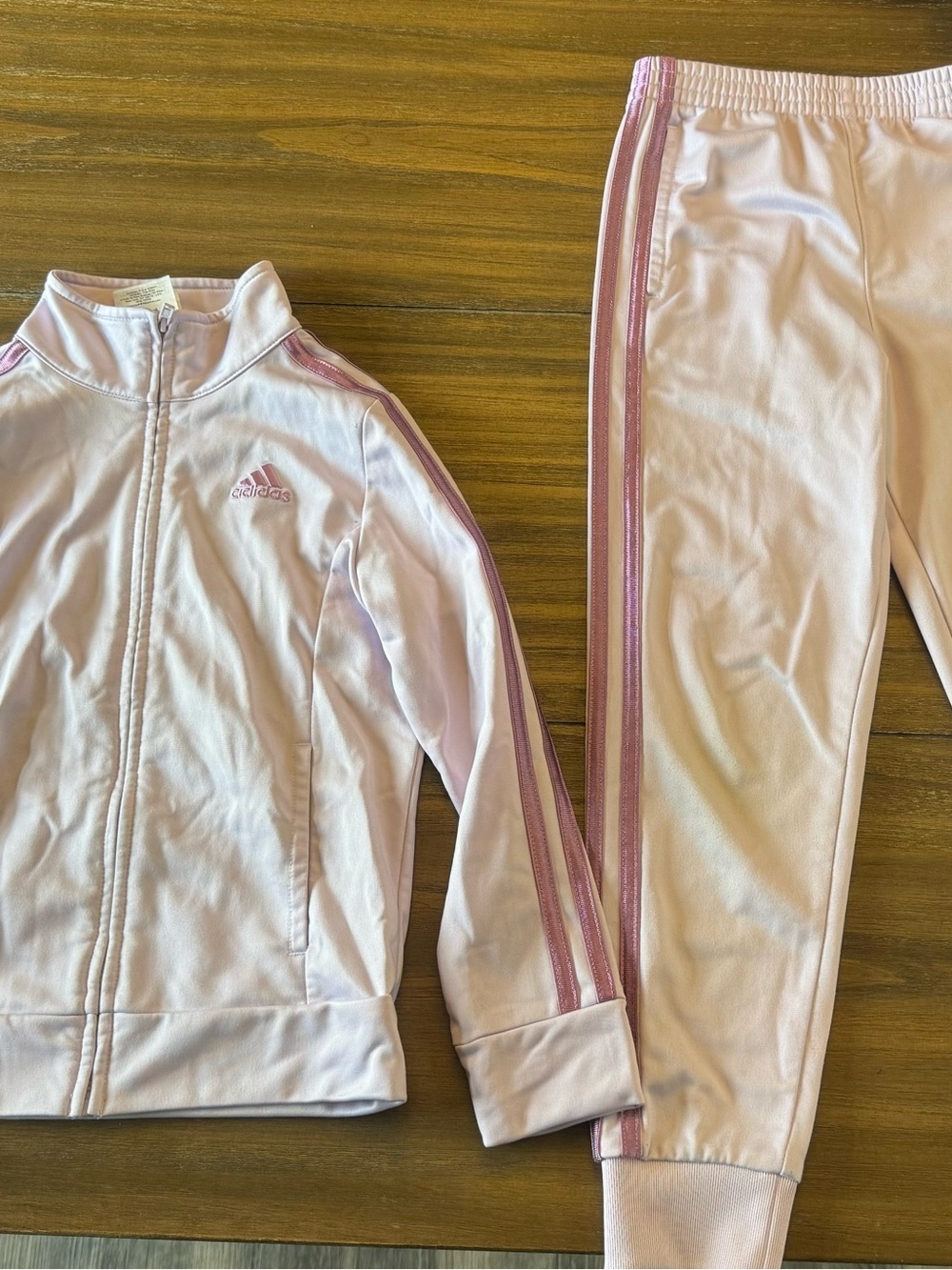 adidas Lilac Zip Track Jacket and Joggers Set